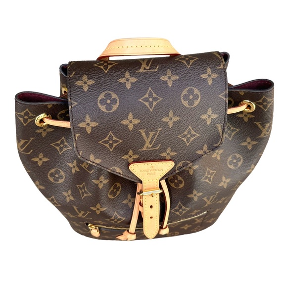 Authentic✅ Louis Vuitton Montsouris Rucksack Backpack Monogram Brown Canvas - Picture 5 of 15